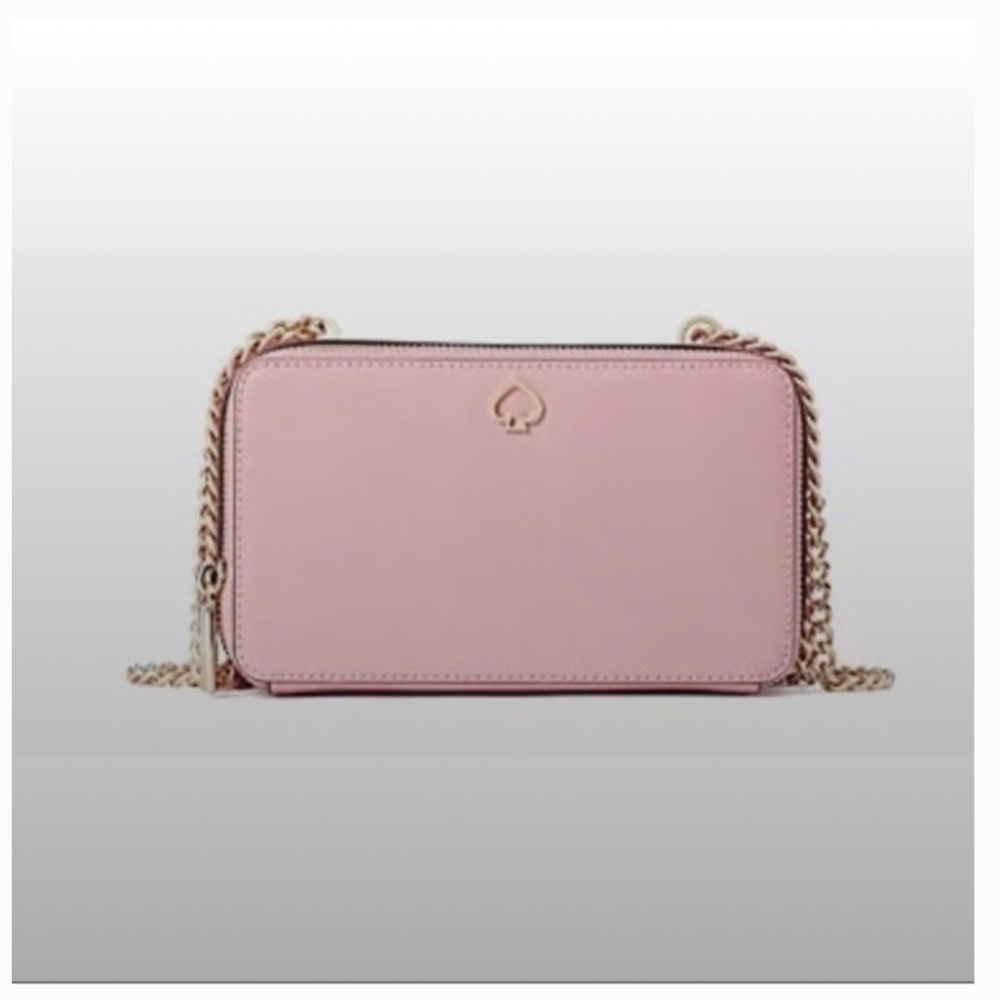 Adel double zip crossbody bag